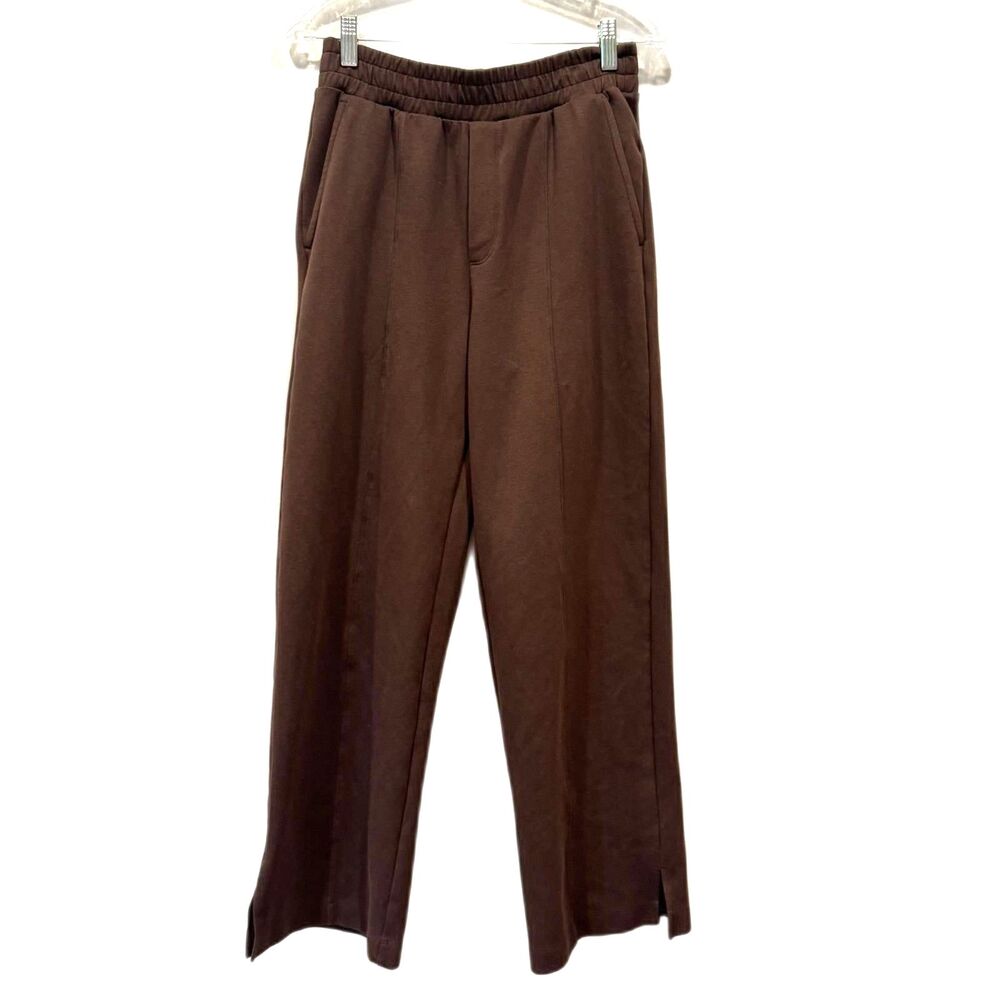 Old Navy Pants Wide Leg Active Dynamic Fleece High Rise Brown Women sz Small